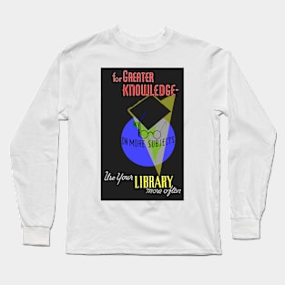 Greater Knowledge Library Colorized Long Sleeve T-Shirt